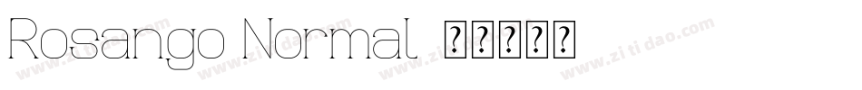 Rosango Normal字体转换